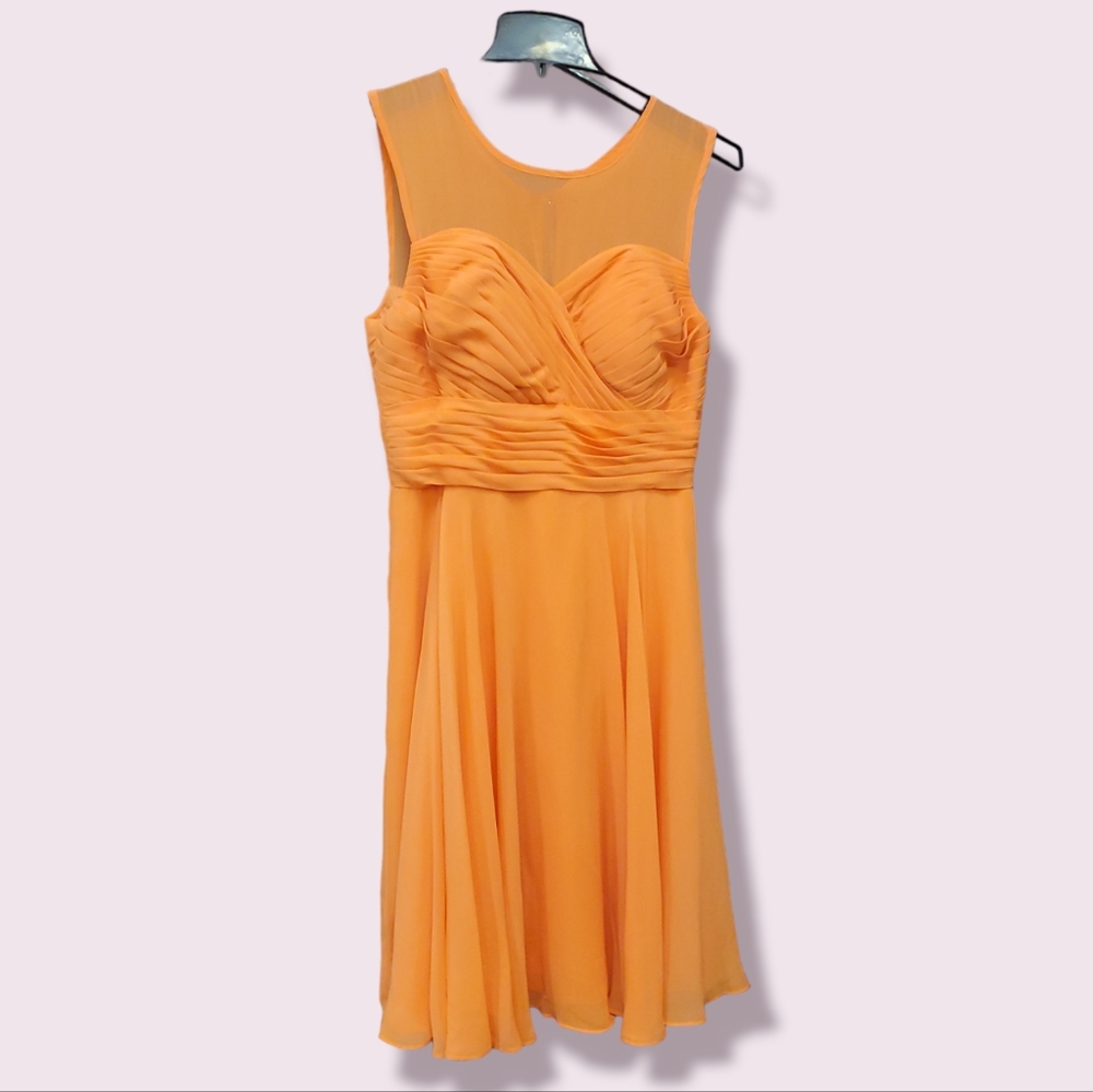 Formal/Prom Beautiful Orange midi dress